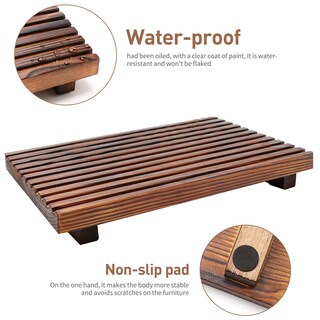 Foto 6 | Foto 6 | Bandeja De Baño Renawe Farmhouse Wood Con Soporte Para Jabón - Venta Internacional.