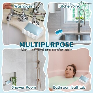 Foto 6 | Foto 6 | Jabonera De Silicona Mrbullock Con Drenaje Automático Waterfall (blanca) - Venta Internacional.