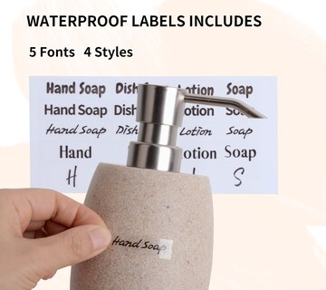 Foto 5 | Foto 5 | Dispensador De Jabón Clasin Home Resina Con Textura De Arenisca 350 Ml - Venta Internacional.