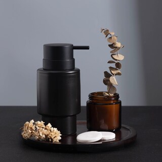 Foto 4 | Foto 4 | Dispensador De Jabón Fun Elements Cerámica Negra 350 Ml Para Baño - Venta Internacional.