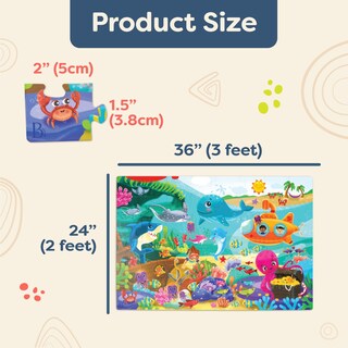 Foto 6 | Foto 6 | Puzzle B. Toys Underwater 48 Piezas 2 M X 90 Cm Más De 3 Años Gigantesco - Venta Internacional.