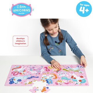 Foto 5 | Foto 5 | Puzzle De Suelo Puzzle Banana Panda I Love Unicorns Para Más De 4 Años - Venta Internacional.