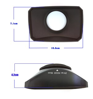 Foto 4 | Foto 4 | Parasol De Lente Mennon 55 Mm 16:9 Gran Angular Para Sony Fdr Ax40 Ax43 Ax53 Ax55 - Venta Internacional.