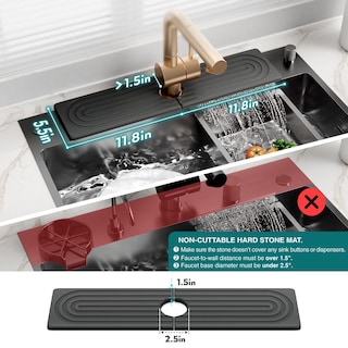 Foto 4 | Foto 4 | Alfombrilla De Secado De Piedra Grande Faucet Mat Eormoe Para Fregadero De Cocina - Venta Internacional.