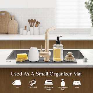 Foto 5 | Foto 5 | Alfombrilla De Secado De Piedra Grande Faucet Mat Eormoe Para Fregadero De Cocina - Venta Internacional.