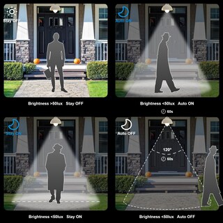 Foto 4 | Foto 4 | Paquete De 2 Bombillas Oraluce Con Sensor De Movimiento 12 W 6000 K A19 E26 - Venta Internacional.