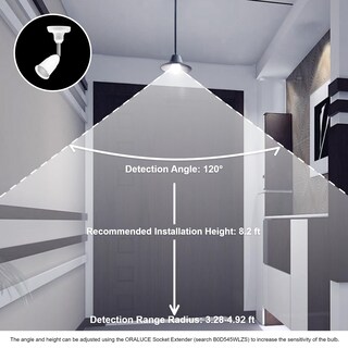 Foto 6 | Foto 6 | Paquete De 2 Bombillas Oraluce Con Sensor De Movimiento 12 W 6000 K A19 E26 - Venta Internacional.