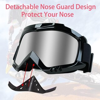 Foto 4 | Foto 4 | Gafas De Moto Dmexs Dirt Bike Antirayos Uv Resistentes Al Viento Plateadas - Venta Internacional.