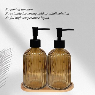 Foto 7 | Foto 7 | Set Dispensador De Jabón Gkscxexe De Vidrio Para Mano Y Plato  400 Ml (x2) - Venta Internacional.