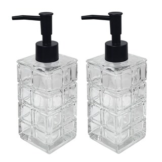 Foto 1 | Foto 1 | Dispensador De Jabón Yytsgg De Vidrio Transparente De 320 Ml Con Bomba Negra Paquete De 2 - Venta Internacional.