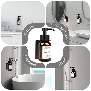 Foto 7 | Foto 7 | Dispensador De Jabón Nobtou Glass  250 Ml  Paquete De 2 Con Bomba Y Soporte - Venta Internacional.