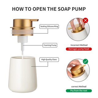 Foto 4 | Foto 4 | Dispensador De Jabón En Espuma Enra Ceramic  350 Ml  Color Beige Moderno - Venta Internacional.