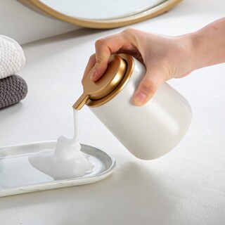 Foto 5 | Foto 5 | Dispensador De Jabón En Espuma Enra Ceramic  350 Ml  Color Beige Moderno - Venta Internacional.