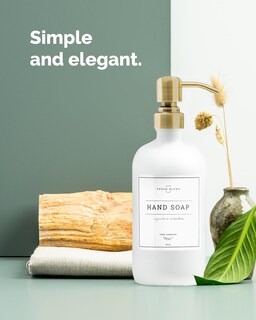 Foto 6 | Foto 6 | Dispensador De Jabón Vine Creations  Vidrio Blanco  480 Ml  Paquete De 2 - Venta Internacional.