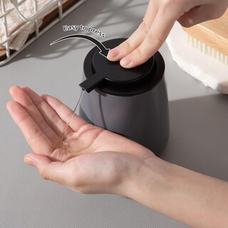 Foto 4 | Foto 4 | Dispensador De Jabón Enra Grey Ceramic 360 Ml Para Baño Y Cocina - Venta Internacional.