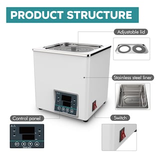 Foto 3 | Foto 3 | Baño De Agua De Laboratorio T-stereo Wb100-1 3l 110 V/60 Hz De Acero Inoxidable - Venta Internacional.
