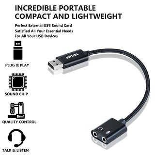 Foto 4 | Foto 4 | Adaptador De Audio Usb A 3 5 Mm Tarjeta De Sonido Externa Envel Negro - Venta Internacional.