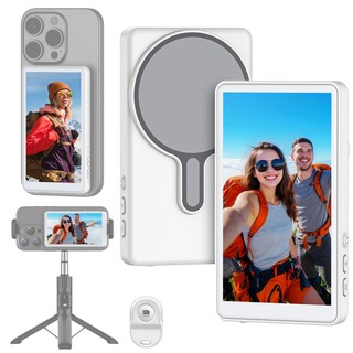 Foto 1 | Foto 1 | Pantalla De Monitor Vlog Selfie Oscio Para Iphone Y Android Color Blanco - Venta Internacional.