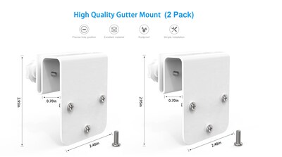 Foto 4 | Foto 4 | Soporte De Canalón Para Eufy Solocam S340/solocam E30/4g Lte Cam S330 - Venta Internacional.