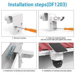 Foto 5 | Foto 5 | Soporte De Canalón Para Eufy Solocam S340/solocam E30/4g Lte Cam S330 - Venta Internacional.