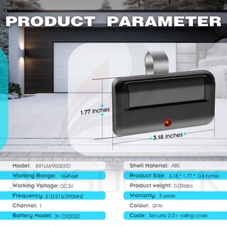 Foto 6 | Foto 6 | Abridor De Puerta De Garaje Remoto Avisontek 950estd Security+2.0 Myq - Venta Internacional.