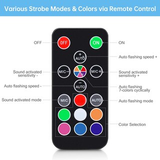 Foto 3 | Foto 3 | Luz Estroboscópica Luditek Miniled Para Halloween Con Mando A Distancia - Venta Internacional.