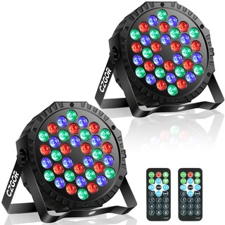 Foto 1 | Foto 1 | Juego De 2 Luces Stage Lights Cagor Rgb Dj Par De 36 W Con Control - Venta Internacional.