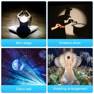 Foto 7 | Foto 7 | Luz Led Pinspot Cagor De 15 W Rgbw 4 En 1 Paquete De 3 Con Mando A Distancia - Venta Internacional.