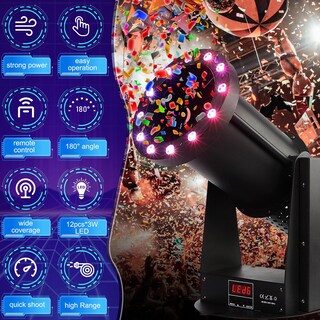 Foto 4 | Foto 4 | Máquina De Papel Con 12 Luces Led Y Control Remoto - Dmx - Venta Internacional.