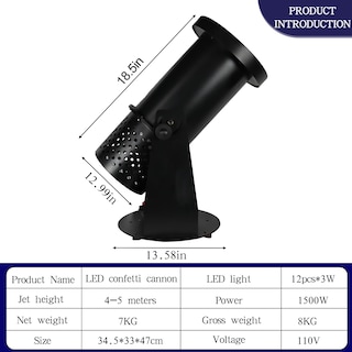 Foto 7 | Foto 7 | Máquina De Papel Con 12 Luces Led Y Control Remoto - Dmx - Venta Internacional.