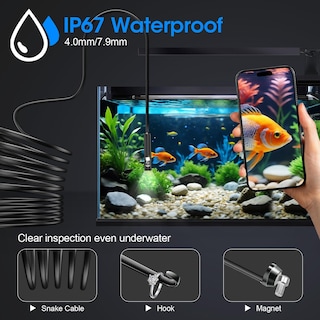 Foto 4 | Foto 4 | Endoscopio Papiblu 1920p Hd Boroscopio De 5 M Con 8 Led Para Iphone Y Android - Venta Internacional.