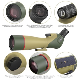 Foto 2 | Foto 2 | Telescopio Wosports 25-75 X 85 Para Observación De Aves Con Trípode - Venta Internacional.