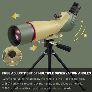 Foto 6 | Foto 6 | Telescopio Wosports 25-75 X 85 Para Observación De Aves Con Trípode - Venta Internacional.