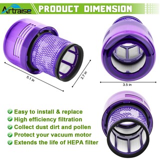 Foto 4 | Foto 4 | Filtro De Repuesto Artraise Para Aspiradora Dyson V15 Detect V11 - Venta Internacional.