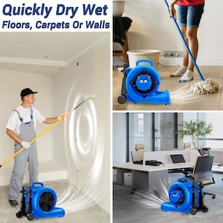 Foto 5 | Foto 5 | Ventilador Air Mover Bsmtek 5000 Cfm 1 Hp Con Temporizador Azul - Venta Internacional.