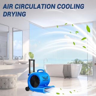 Foto 7 | Foto 7 | Ventilador Air Mover Bsmtek 5000 Cfm 1 Hp Con Temporizador Azul - Venta Internacional.