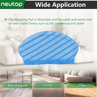 Foto 5 | Foto 5 | Almohadillas De Microfibra De Repuesto Neutop Para Ecovacs Deebot - Venta Internacional.