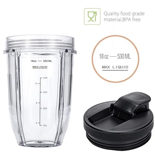 Foto 4 | Foto 4 | Vasos De Repuesto Infiauro 530 Ml Para Licuadora Ninja Nutri De 18 Oz - Venta Internacional.