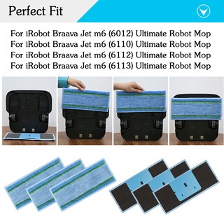 Foto 2 | Foto 2 | Paquete De 12 Almohadillas Húmedas Para Irobot Braava Jet M6 Extolife - Venta Internacional.