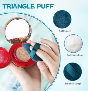 Foto 6 | Foto 6 | Base Cosmética Makeup Puff Mmq Triangle Velour X8 - Venta Internacional.