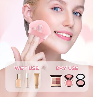 Foto 4 | Foto 4 | Set De Pomos De Maquillaje Mmq Con Forma De Triángulo Terciopelo 8 Piezas - Venta Internacional.