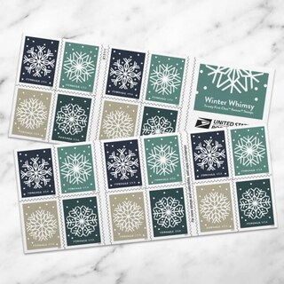 Foto 1 | Foto 1 | Sellos Postales Winter Whimsy Del Servicio Postal De Los Estados Unidos - Venta Internacional.