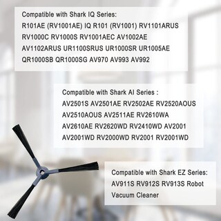 Foto 2 | Foto 2 | Cepillos Laterales De Repuesto Para Shark Iq R101ae Rv1001ae Paquete De 8 - Venta Internacional.
