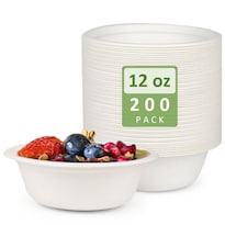 Cuencos De Papel Cxsel  Desechables  Resistentes  12 Onzas  Paquete De 200 - Venta Internacional.