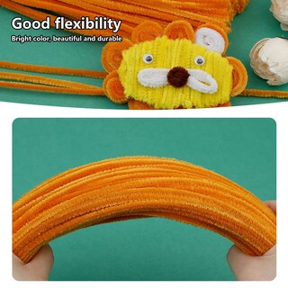 Foto 5 | Foto 5 | Limpiapipas Iuuidu Tallo De Chenilla Color Naranja 150 Unidades - Venta Internacional.