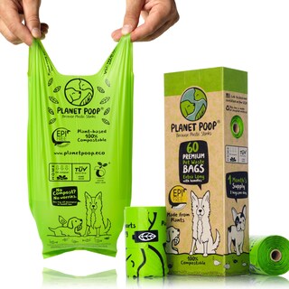 Foto 1 | Foto 1 | Inicio Bolsas Compostables Para Excrementos De Perro Planet Poop Extralargas 60 - Venta Internacional.