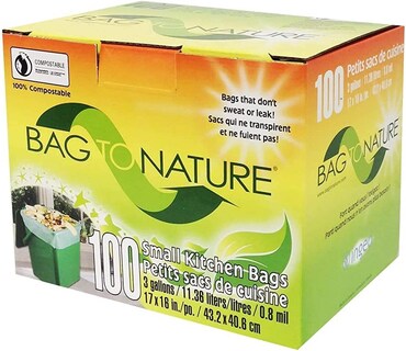 Foto 1 | Foto 1 | Bolsa Compostable Y Bolsa Con Forro Para La Naturaleza  3 Galones (100 Unidades) - Venta Internacional.