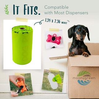 Foto 3 | Foto 3 | Bolsa Compostable Para Excrementos De Perro Moonygreen 120 Recambios 9 X 13 Pulgadas - Venta Internacional.