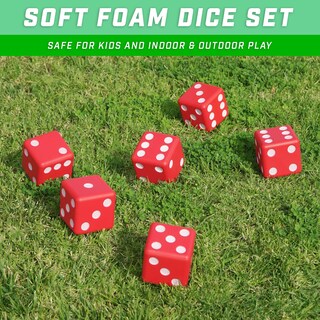 Foto 2 | Foto 2 | Juego De Dados Gosports Giant De Espuma 9 Cm Con Marcador Rojo - Venta Internacional.