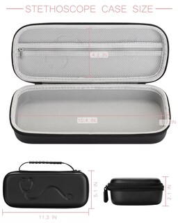 Foto 2 | Foto 2 | Estuche Para Estetoscopio Stukcaze Para 3m Littmann Classic Iii Color Negro - Venta Internacional.